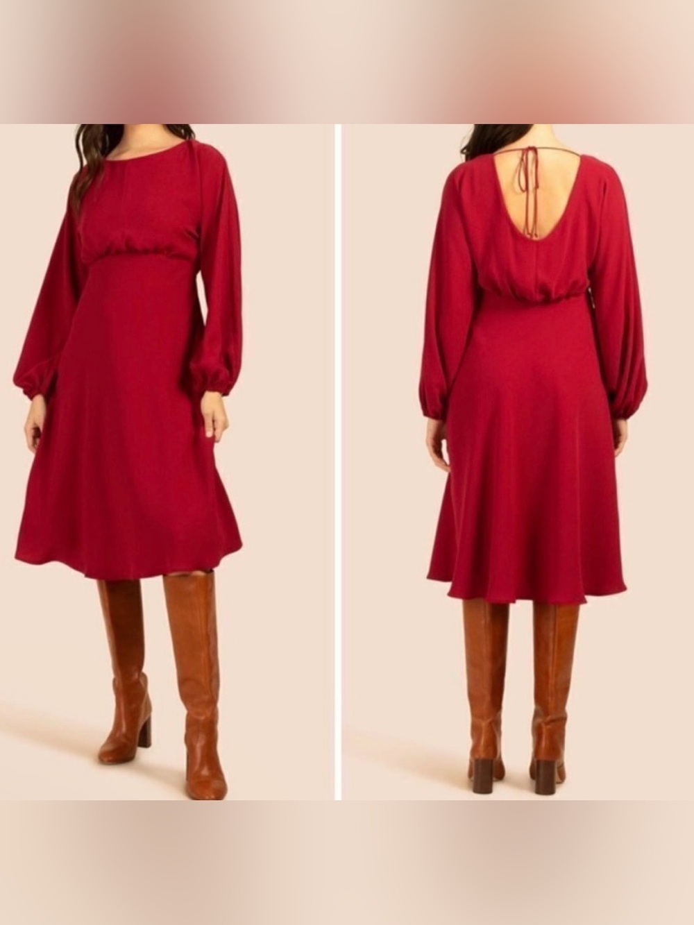 Trina Turk Red Vanita Dress size 8 nwt